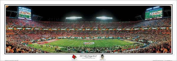 Cardinal Stadium Louisville Cardinals Football Vintage Art Print