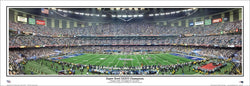 Super Bowl XXXVI (2002) Patriots vs. Rams Panoramic Poster Print - Everlasting Images