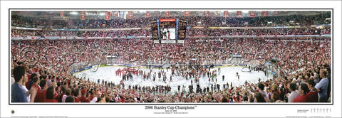 Carolina Hurricanes 2006 Stanley Cup Champions Panoramic Poster Print - Everlasting Images