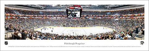 Pittsburgh Penguins Consol Energy Center NHL Game Night Panoramic Poster (2011) - Blakeway Worldwide