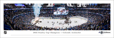 Colorado Avalanche "Celebration On Ice" 2022 Stanley Cup Champions Panoramic Poster Print - Blakeway