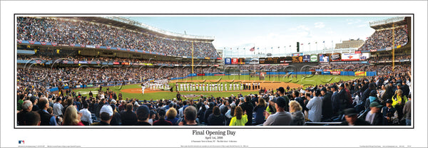 Yankee Stadium "Final Opening Day" (4/1/2008) Panoramic Poster Print - Everlasting Images