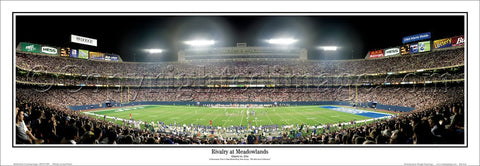 New York Jets vs. NY Giants "Rivalry at the Meadowlands" Panoramic Poster Print (1999) - Everlasting Images