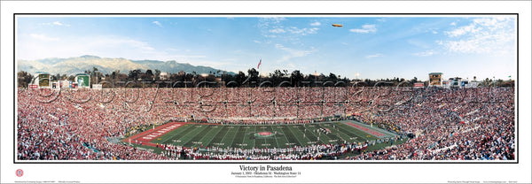 Oklahoma Sooners Football "Victory in Pasadena" (Rose Bowl 2003) Panoramic Poster Print - Everlasting Images