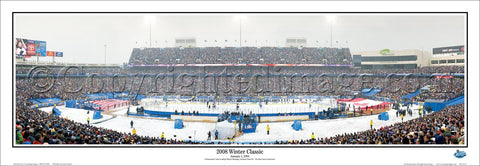 NHL Winter Classic 2008 (Pittsburgh Penguins at Buffalo Sabres) Panoramic Poster Print - Everlasting Images