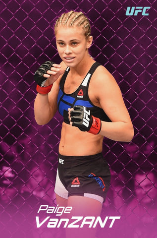 Paige VanZant "In The Octagon" Official UFC MMA Action Poster - Pyramid America