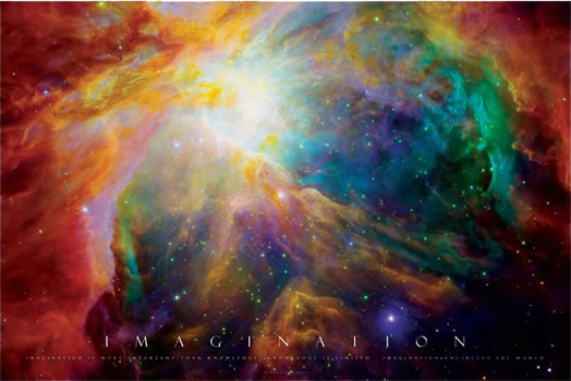 Imagination (Supernova with Einstein Quote) Inspirational Science Poster - Pyramid International
