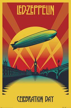 Led Zeppelin Celebration Day (2007) Rock Music Movie Poster Art Poster - Pyramid International (UK)