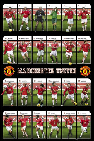 Manchester United "Super 24" (2005/06) Team Action Poster - GB Posters