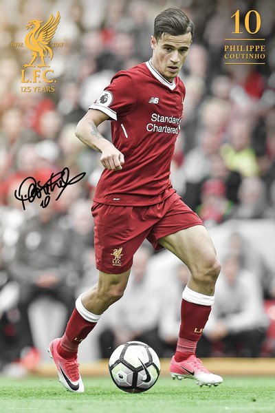 Philippe Coutinho "Signature Series" Liverpool FC Official EPL Soccer Poster - GB Eye 2017/18
