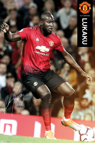 Romelu Lukaku "Superstar" Manchester United FC Signature Series Official EPL Poster - GB Eye 2018/19