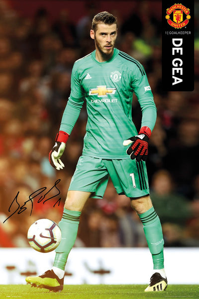 David De Gea Manchester United FC Goalkeeper Signature Series Official EPL Poster - GB Eye 2018/19