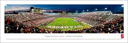 Stanford Cardinal Football Stanford Stadium Game Night Panoramic Poster - Blakeway Worldwide