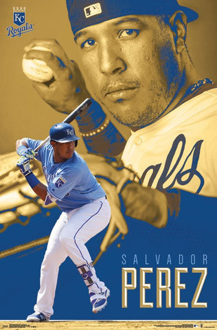 Salvador Perez "Royalty" Kansas City Royals Baseball Action Wall Poster - Trends International