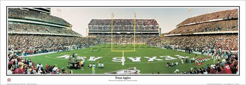Texas Aggies Football Kyle Field Gameday Panoramic Poster Print - Everlasting Images