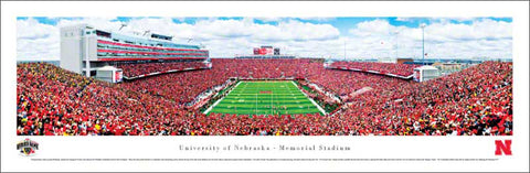 Nebraska Cornhuskers Football "Heroes Game" Panoramic Poster Print - Blakeway 2011
