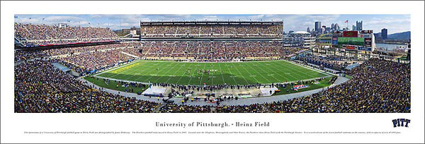 University of Pittsburgh Football Heinz Field Gameday Panoramic Poster - Blakeway