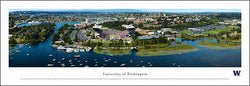 University of Washington Football Gameday Aerial Panoramic Poster Print - Blakeway Worldwide