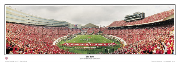 Wisconsin Badgers Camp Randall Stadium "End Zone" Premium Panoramic Poster Print - Everlasting Images