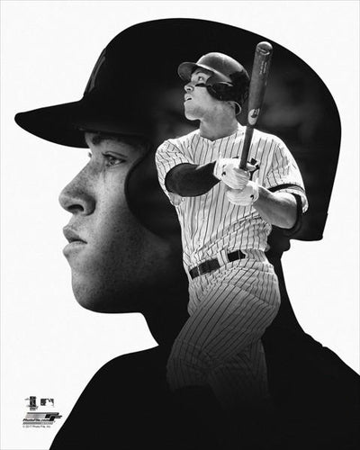 Aaron Judge "Pro File" New York Yankees Premium Black-and-White Classic Poster Print - Photofile Inc.