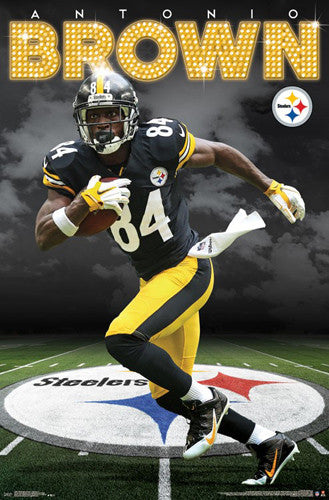 : Antonio Brown 2017 Score Color Rush #20 Steelers Football Card  : Collectibles & Fine Art