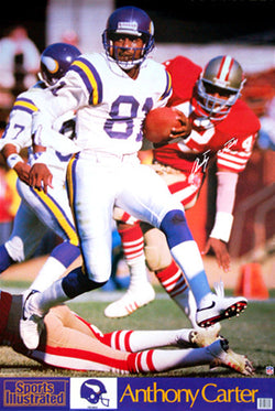 Anthony Carter "Vikings Action" (1988) Sports Illustrated Poster - Marketcom Inc.