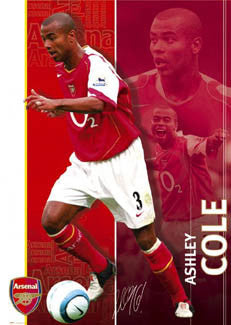 Ashley Cole "Signature" Arsenal FC Action Poster - GB 2004