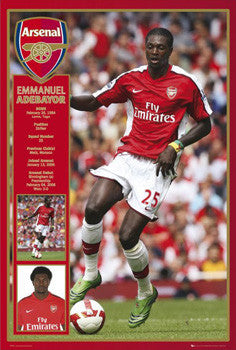 Emmanuel Adebayor "Profile" Arsenal FC Poster - GB Eye 2008