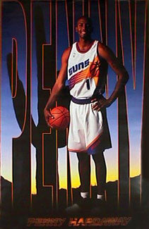 Charles Barkley Elite Phoenix Suns NBA Basketball Action Poster