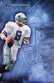 Troy Aikman "Intensity" Dallas Cowboys Poster - Costacos Sports 2000