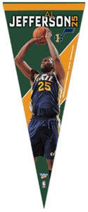 Al Jefferson "Superstar" Utah Jazz Premium Felt Pennant (L.E. /1,000) - Wincraft 2010