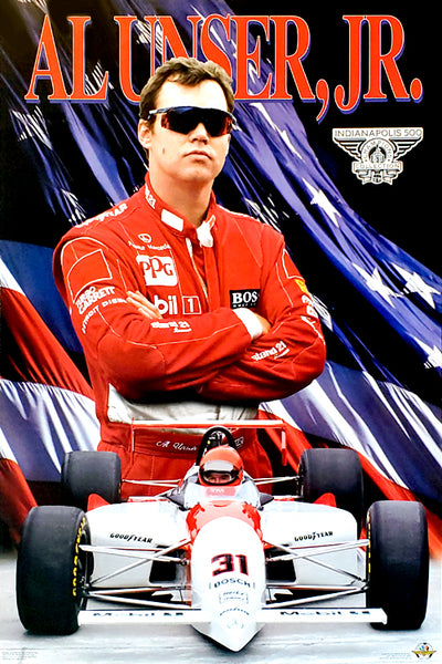 Al Unser Jr. Indy 500 Champion Series Racing Superstar Poster - Costacos Brothers 1994