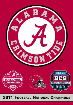 Alabama Crimson Tide 2011 National Champs Commemorative Banner