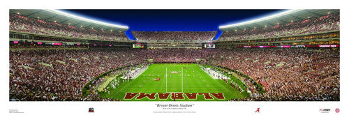 Bryant-Denny Stadium Alabama Football Game Night Panorama - USA Sports