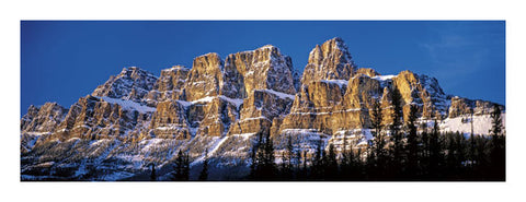 Castle Mountain, Alberta, Canada Panoramic Poster Print - Canadian Art Prints