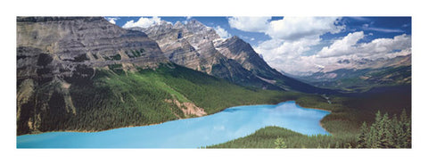 Peyto Lake, Alberta, Canada Panoramic Poster Print - Canadian Art Prints