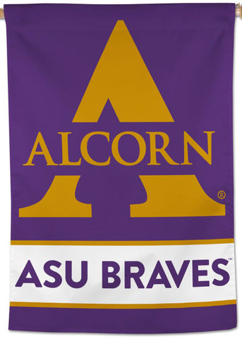 Alcorn State University BRAVES Official NCAA Premium 28x40 Wall Banner - Wincraft Inc.