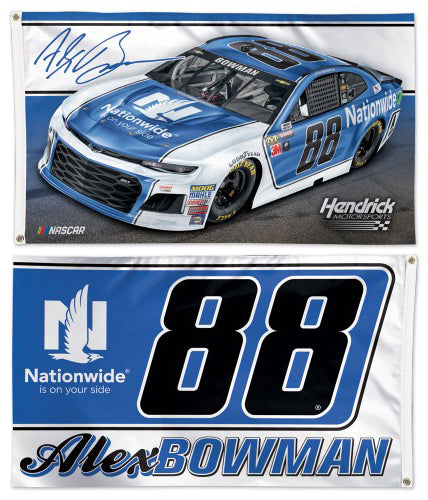Alex Bowman 2018 NASCAR #88 Nationwide Chevrolet ZL1 Huge 3' x 5' Banner Flag - Wincraft