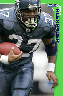 Shaun Alexander "Intensity" Seattle Seahawks Poster - Costacos 2006