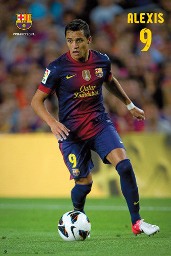Alexis Sanchez "Superstar" FC Barcelona Poster (2012/13) - G.E. (Spain)