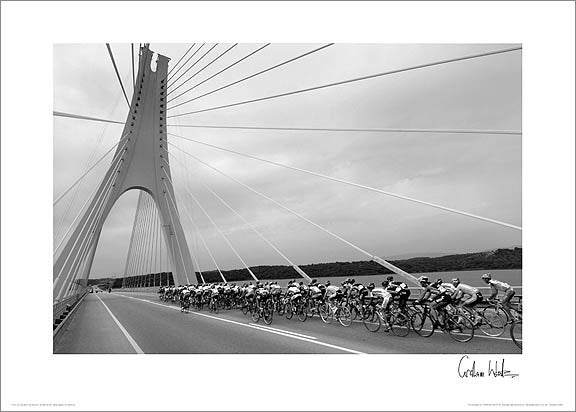 Tour of the Algarve "Bridge to the Finish" Cycling Premium Poster Print - Graham Watson