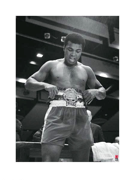 Muhammad Ali Boxing "Championship Belt" Premium Poster Print - Pyramid International