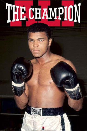 Muhammad Ali "The Champion" Boxing Poster - Pyramid international