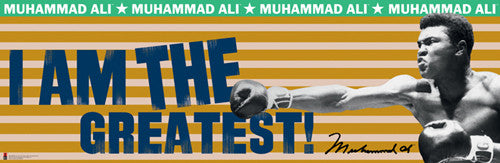 Muhammad Ali "I am the Greatest" Signature Series Boxing Poster - Culturenik 2011