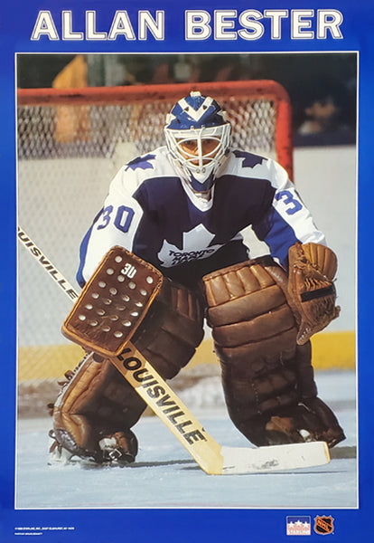 Allan Bester "Action" Toronto Maple Leafs NHL Goalie Action Poster - Starline 1989