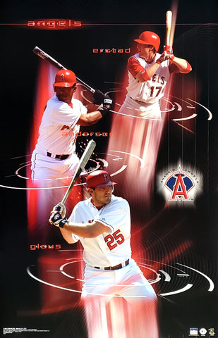 Anaheim Angels "Halo Power" Poster (Garrett Anderson, Darrin Erstad, Troy Glaus) - Starline 2003