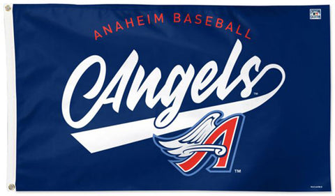 Anaheim Angels "Winged-A" Style (1997-2001) Cooperstown Collection MLB Baseball Deluxe-Edition 3'x5' Flag - Wincraft