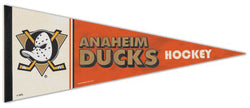 Anaheim Mighty Ducks NHL Vintage Hockey Collection Premium Felt Collector's Pennant - Wincraft