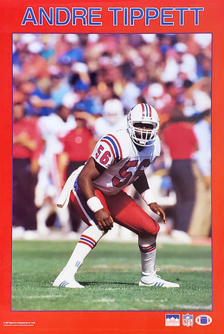 Andre Tippett "Action" New England Patriots Poster (1987) - Starline Inc.