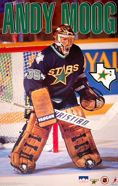 Andy Moog "Lone Star" Dallas Stars NHL Poster - Starline 1994